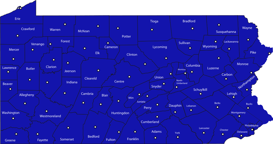 Pennsylvania map